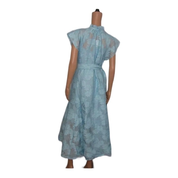 NWT SAMSOE SAMOE Karookh Long Dress Maxi Dress Iced Aqua XS - Picture 6 of 9
